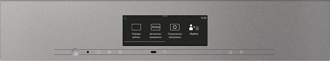Компактный духовой шкаф с СВЧ Miele H 7840 BM GRGR
